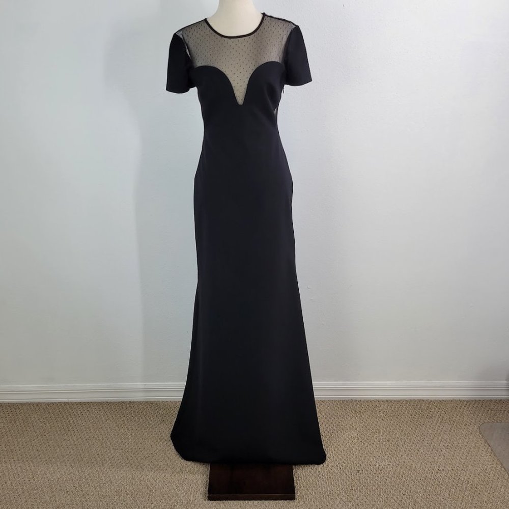 NWT- JILL by JILL Stuart Dotted Mesh Gown maxi dress Sz 4 - Picture 1 of 11
